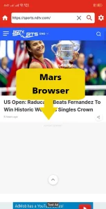 Mars Adblocker Browser : Adblock & Private Browser