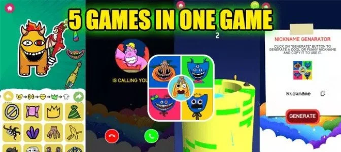 Monster Makeover + 4 More in One Game