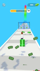 Money Stack Run 3D