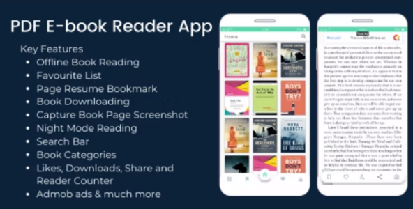 PDF Ebook Reader App + Admin App