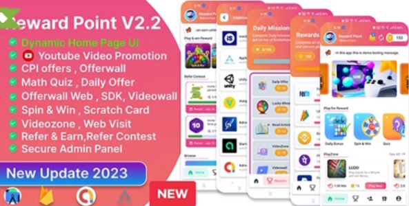 Reward Point - CPI Offer + Offerwall + Game + Spin 2.1