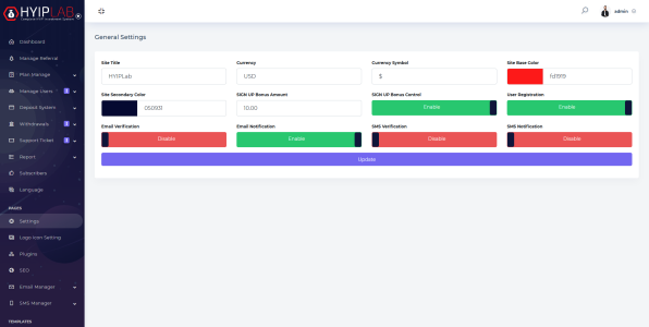 HYIPLAB v3.6 - Complete HYIP Investment System