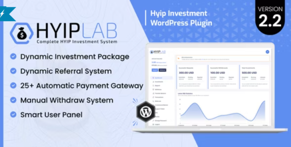 HYIPLab v2.2 - HYIP Investment WordPress Plugin