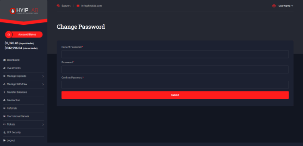 RedHyip - Premium Theme For HYIPLAB