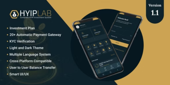 HYIPLab v1.1 - Cross Platform Mobile Application