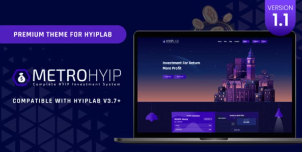 METROHYIP - Premium Theme For HYIPLab