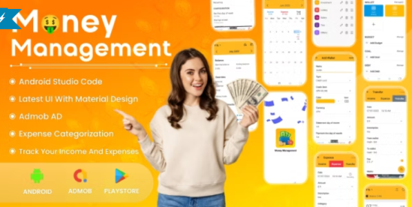 Money Management System | Budget Planner | Expense Manager | Admob Ads | Android