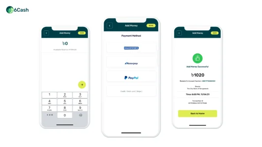 6Cash - Digital Wallet Mobile App with Laravel Admin Panel