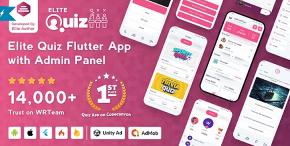 Elite Quiz v2.1.1 - Trivia Quiz | Quiz Game - Flutter Full App + Admin Panel