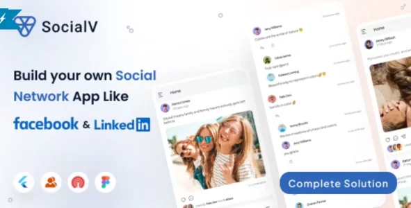 SocialV v6.8 - Social Network Flutter App with BuddyPress (WordPress) Backend