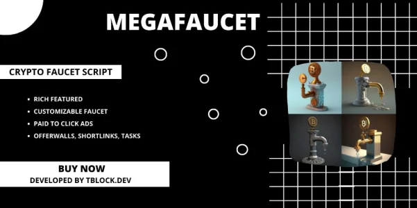 MegaFaucet v1.1.0 - Crypto Faucet Script
