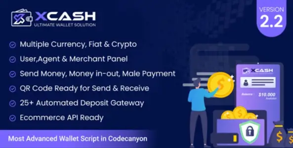 Xcash v2.2 - Ultimate Wallet Solution Bundle ( Web + 3 apps )