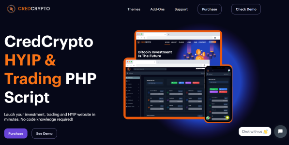 CredCrypto v3.1 - HYIP Investment and Trading Script