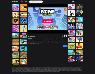 Zontal Arcade HTML 5 Game Portal PHP Script