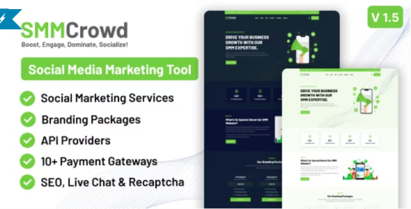 SMMCrowd - Marketplace of SMM Services v1.5