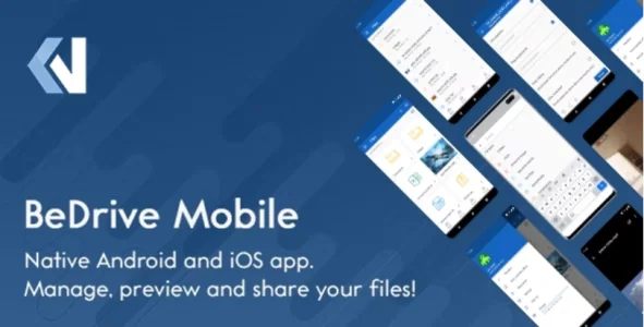 BeDrive Mobile - Native Flutter Android and iOS app for File Storage v1.0.8