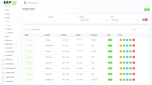 ERPGo SaaS - All In One Business ERP With Project, Account, HRM & CRM v5.8