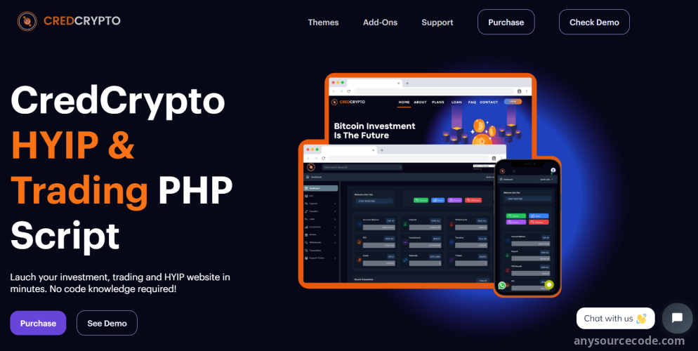 CredCrypto v3.1 - HYIP Investment and Trading Script