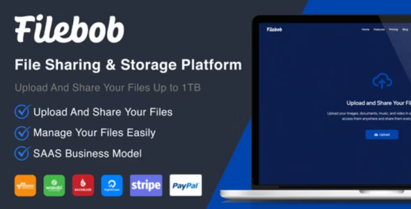 Filebob - File Sharing And Storage Platform (SAAS Ready) v1.8