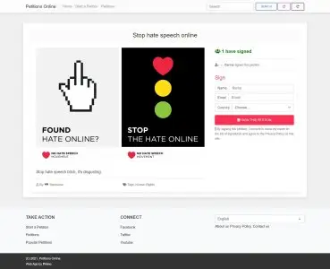 Petition Web App PHP Script