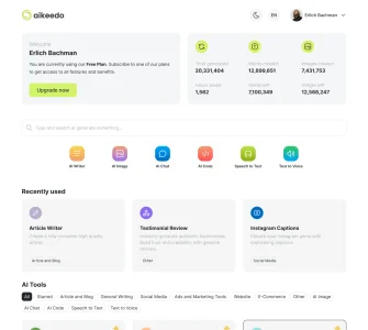 Aikeedo - AI Powered Content Platform - SaaS Ready