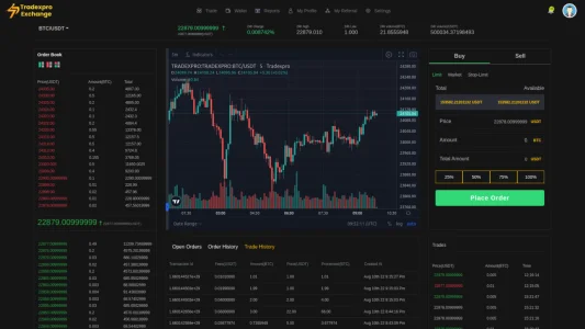 Tradexpro Exchange - Crypto Buy Sell and Trading platform, ERC20 and BEP20 Tokens Supported v2.8