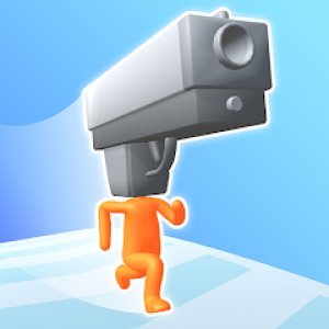 Crazy Gun Head Stick Runner 3D - New Top Trending Unity Template Game