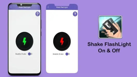 Shake Camera And FlashLight Android