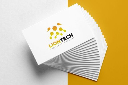 Lion Power Technology Logo Design