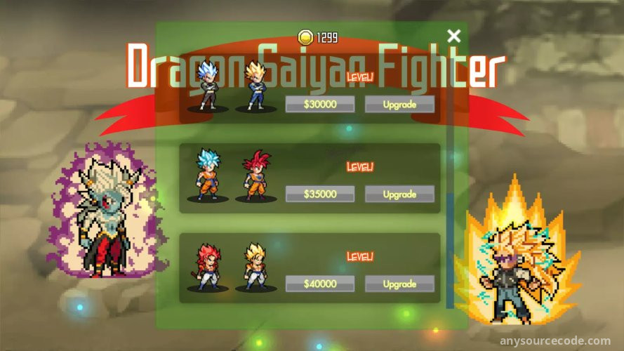 Dragon Saiyan Fighter - Unity Source Code