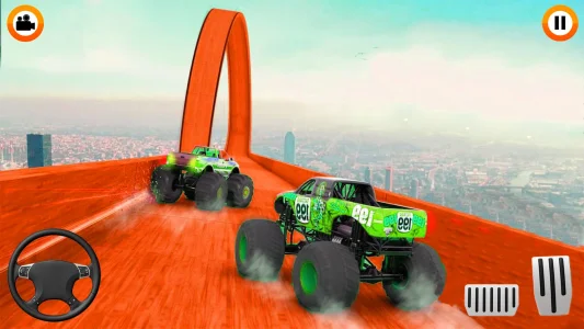 Mega Ramp Monster Truck Impossible Stunt