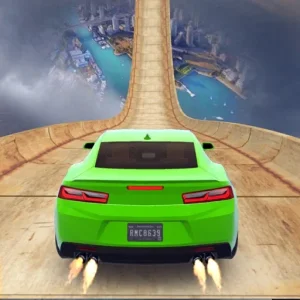 Sky-High Mega Ramp Car Tricks GT Racing