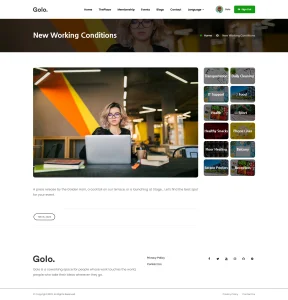 Golo - Office Rental And Coworking Space Script Theme v1.0