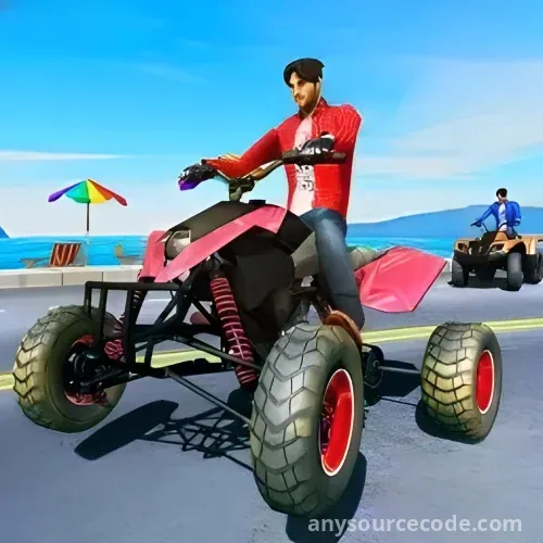 ATV City Traffic Racing Games