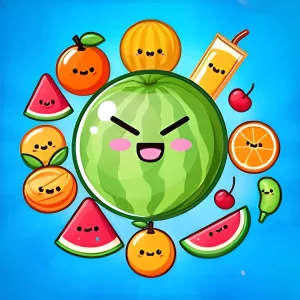 Watermelon Fruit Merge Puzzle