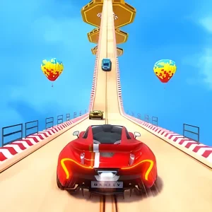 Extreme Mega Ramp Stunt Car Racing : Impossible Track Stunt