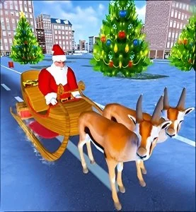 Christmas Santa Rush Gift Delivery