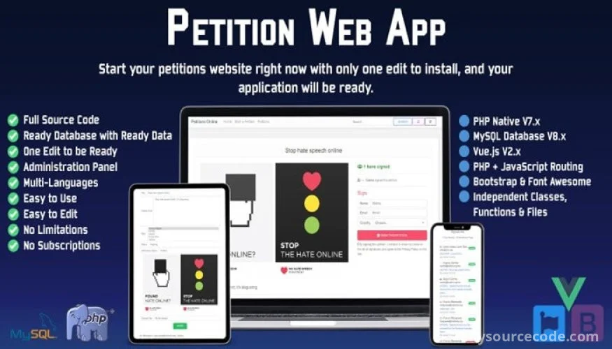 Petition Web App PHP Script