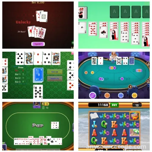 Casino Games Special Offer: 6 TOP Card & Casino Unity Games - 83% OFF NOW!
