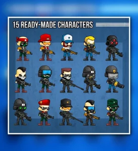 Custom Soldier - Game Sprites