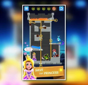 Hero Rescue - Pin Puzzle Pull