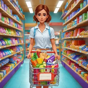 Mega Mall Cashier: Supermarket Grocery Shopping Game