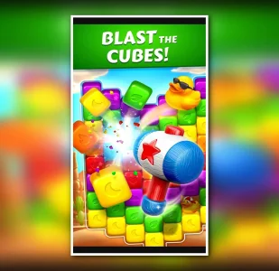 Toon Pet Crush: Toy Cube Puzzle