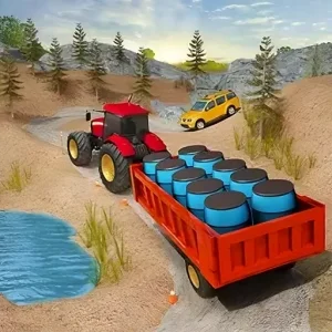 Farming Tractor Cargo Sim - Mountain Jeep Driver