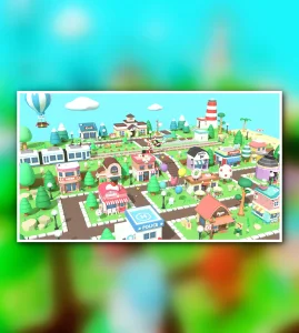 Cartoon Town - Low Poly Assets