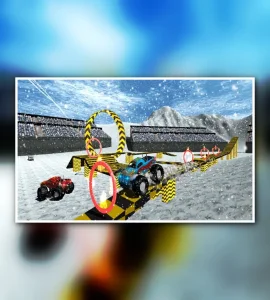 Extreme Slipping Snow 4x4 Monster Truck Stunt