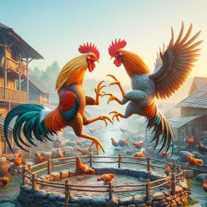 Angry Rooster Fighting Hero: Farm Chicken Battle