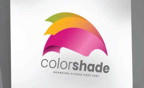 Color Shade Umbrella Logo