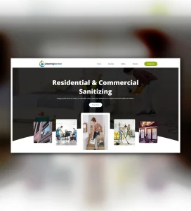 Cleaning Service Template - UI Adobe XD
