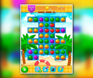 Juice Fresh Match 3 Complete Project + Editor